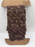 Brown lace with beads