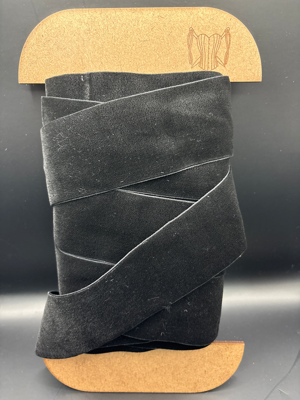 Black velvet ribbon 50mm
