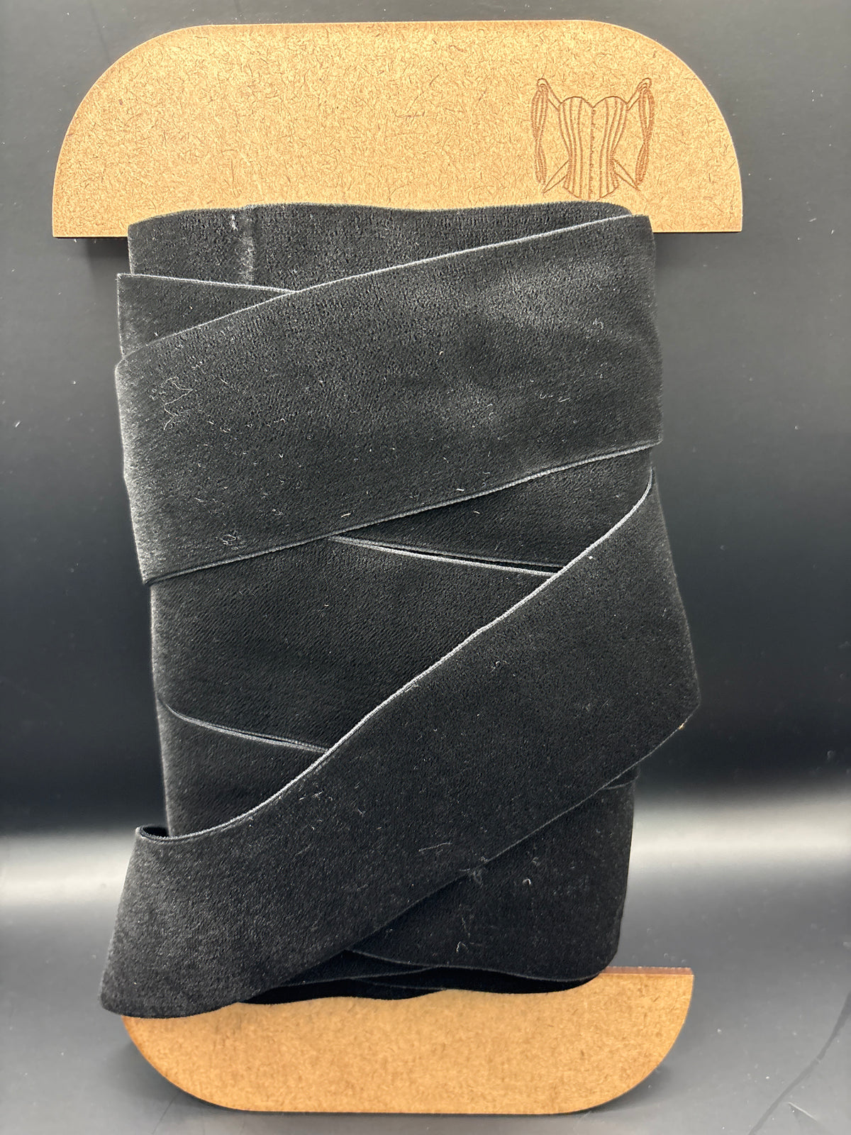 Black velvet ribbon 50mm