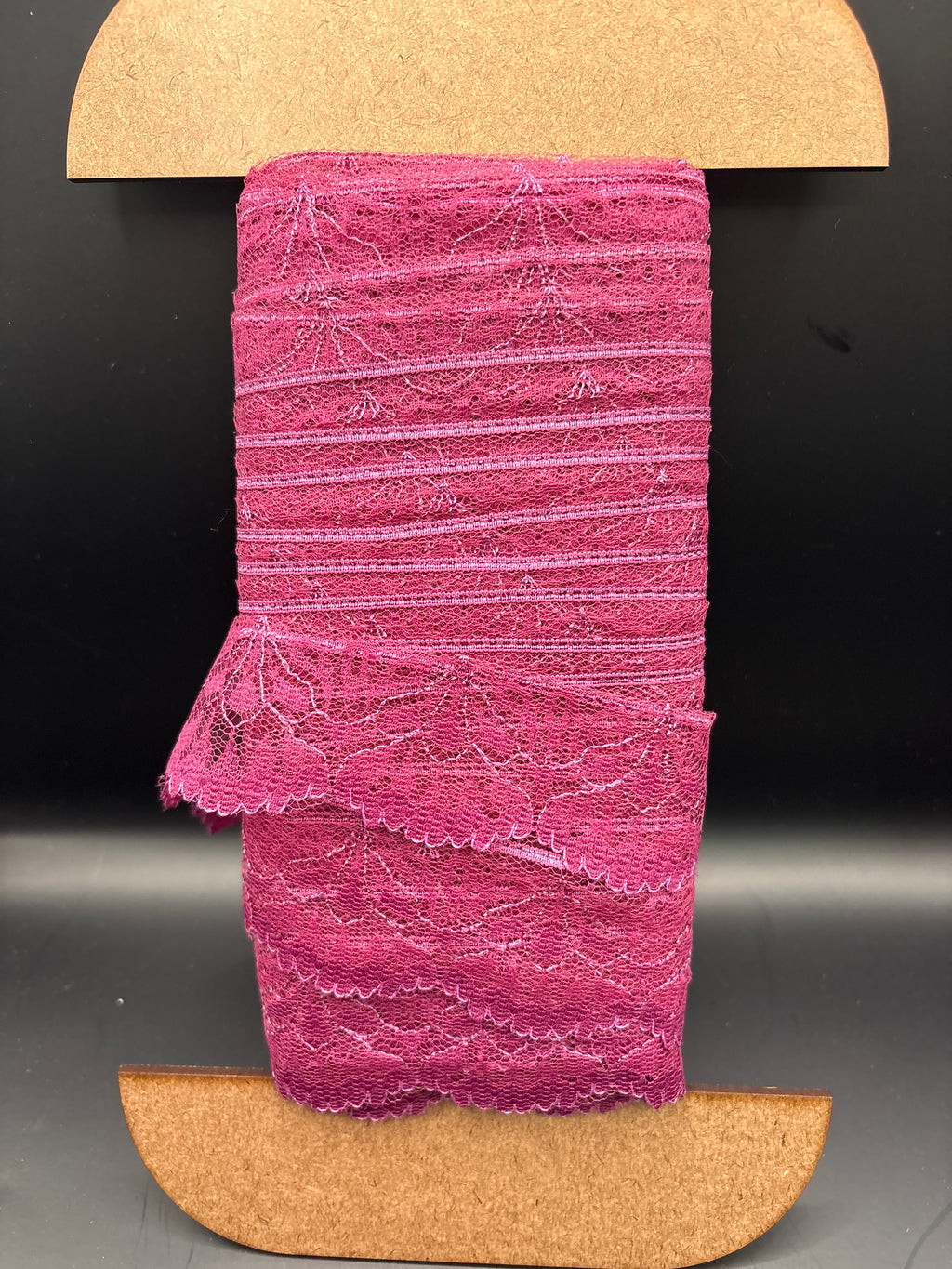 Wine colour flower lace