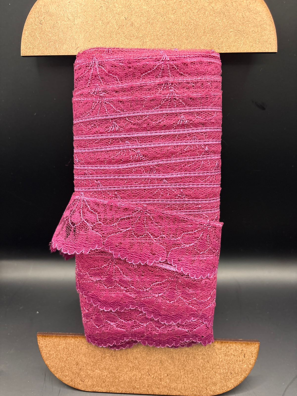 Wine colour flower lace