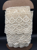 Wide natural colour lace