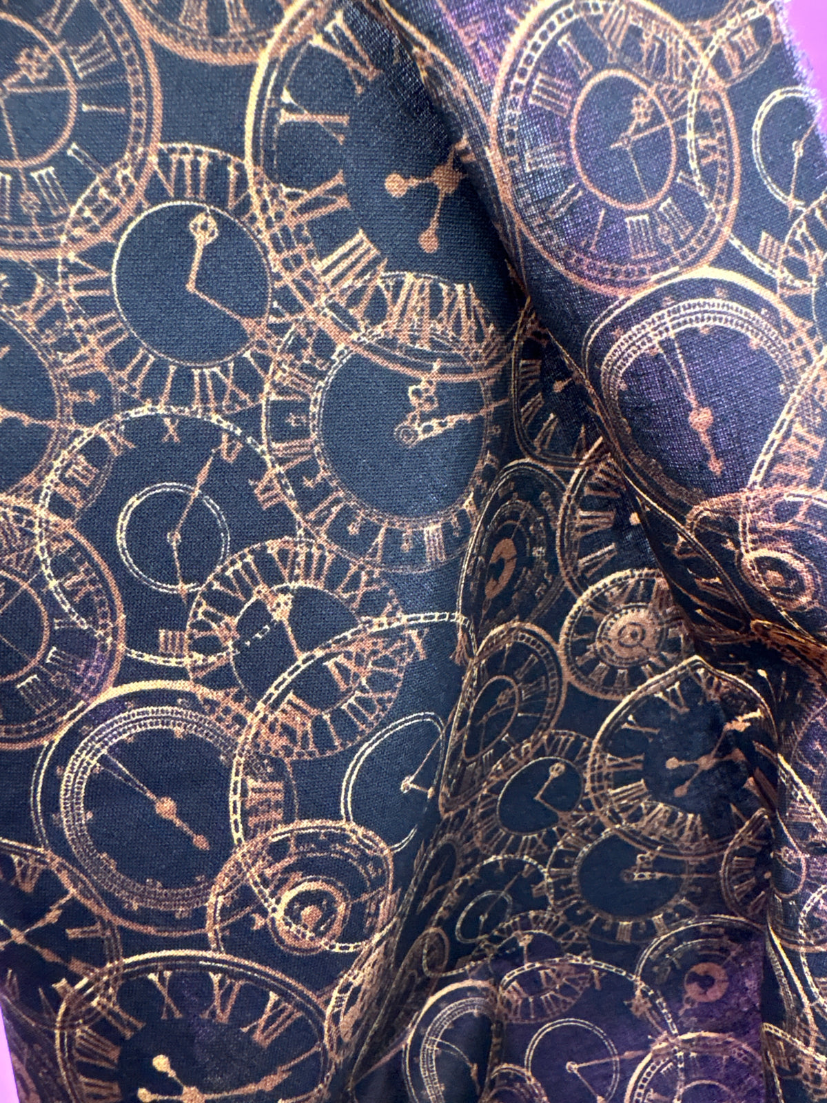 Steampunk clocks cotton