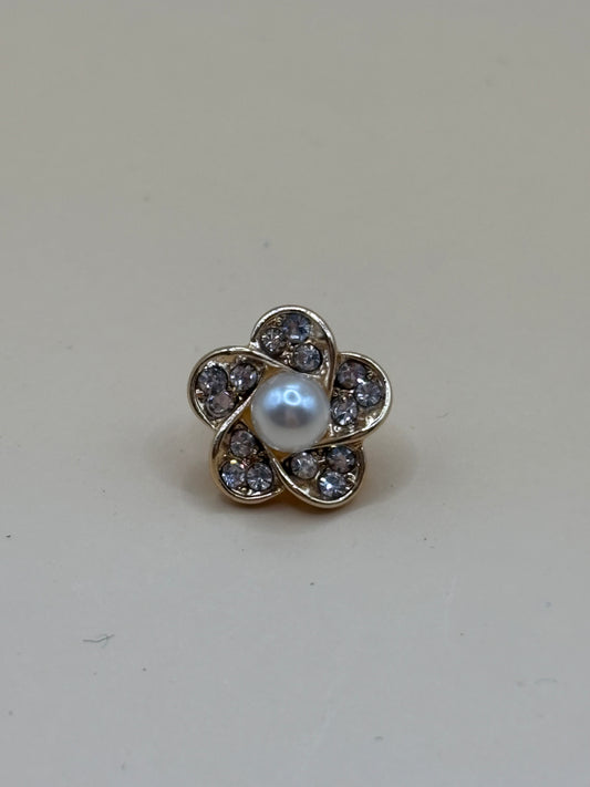 Diamanté and Peal Flower