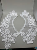 Extra large ivory lace collar (c1)