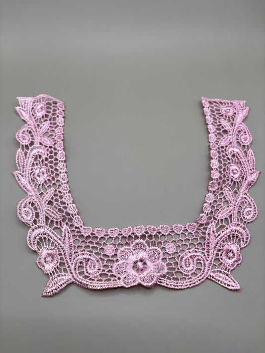 Light pink lace motifs