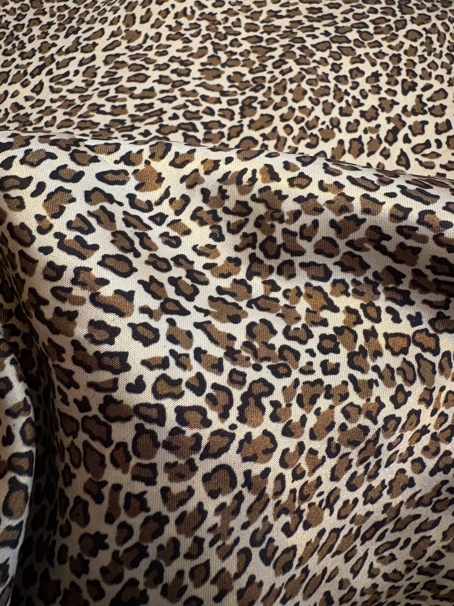 Animal print satin fabric (clearance)