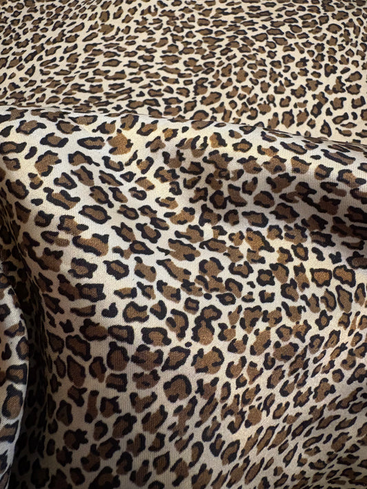 Animal print satin fabric (clearance)