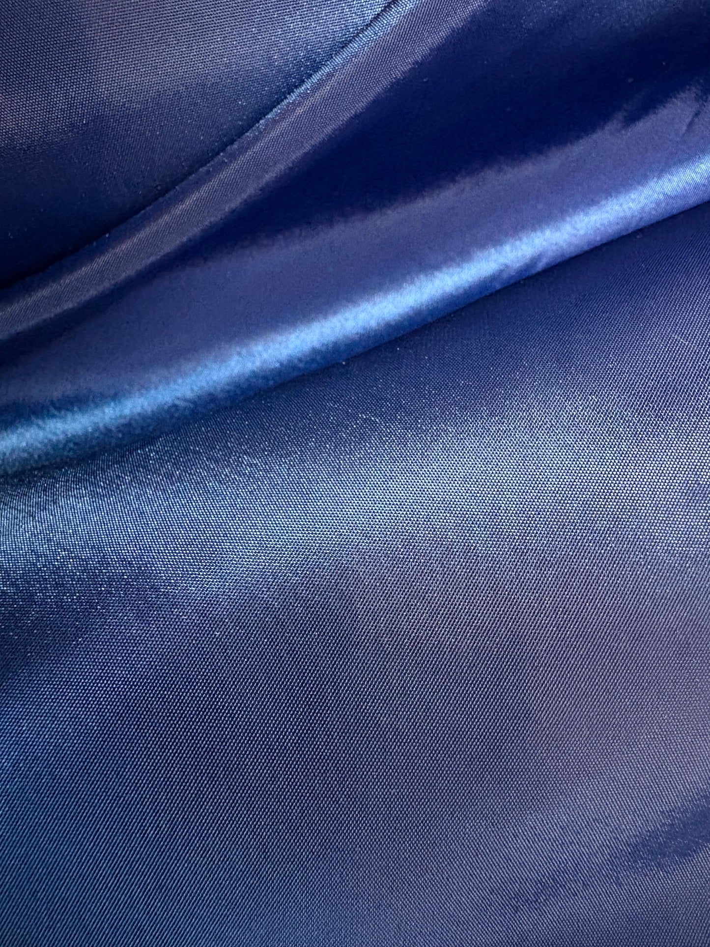 Royal blue taffeta